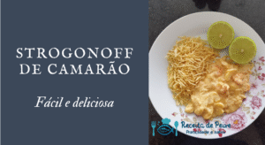 strogonoff de camarão