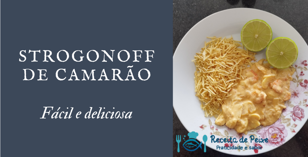strogonoff de camarão