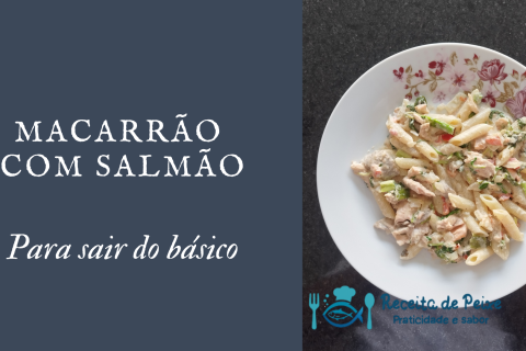 Macarrão com salmão
