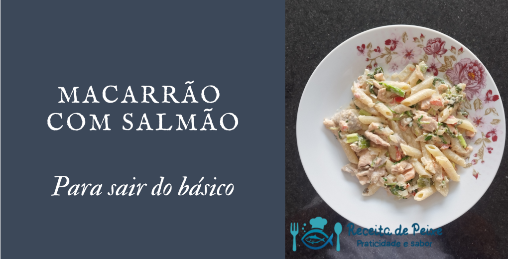 Macarrão com salmão